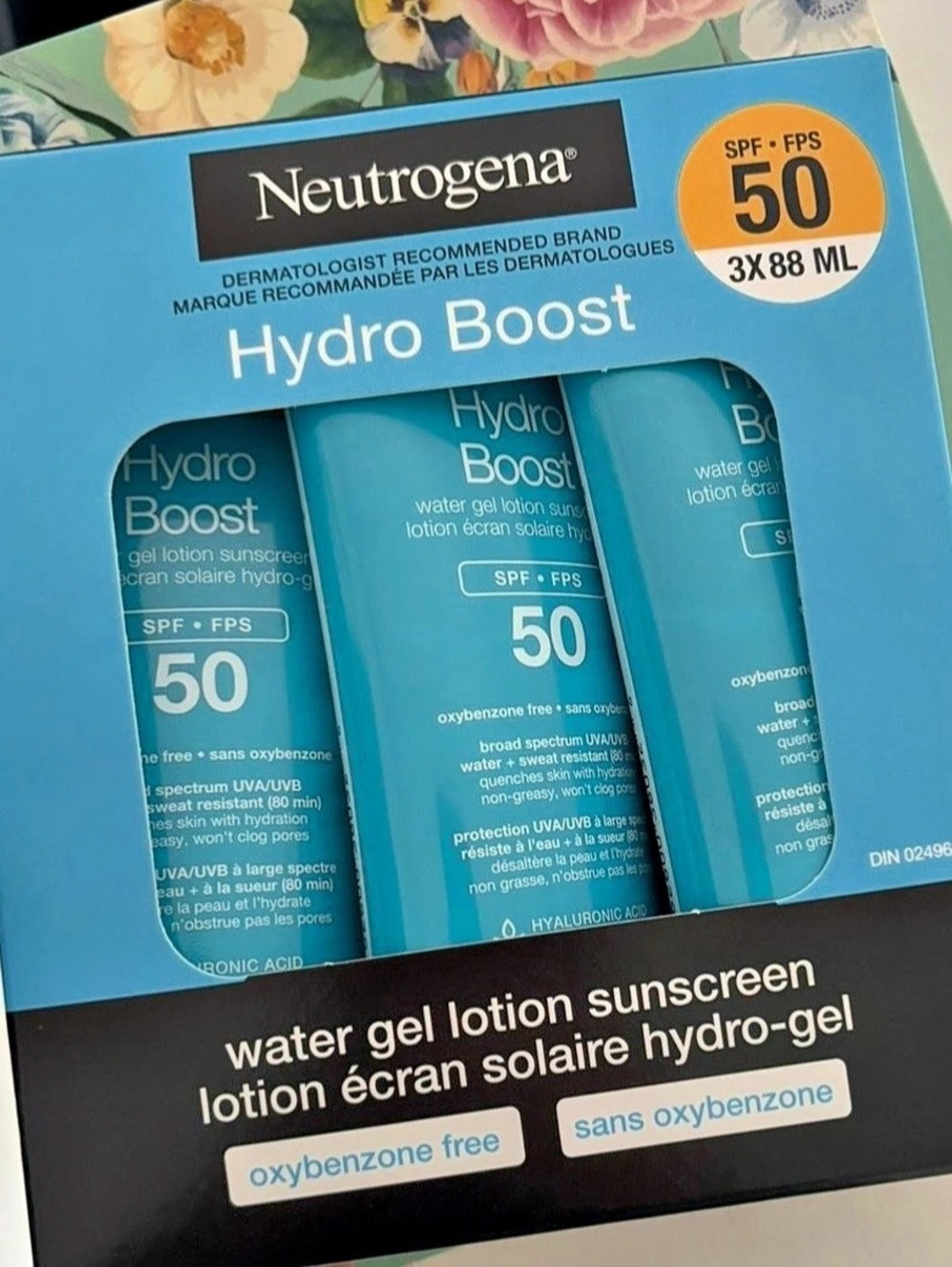 Neutrogena Hydro Boost Water Gel Lotion Sunscreen SPF 50 3-Pack SPF 50 Sunscreen